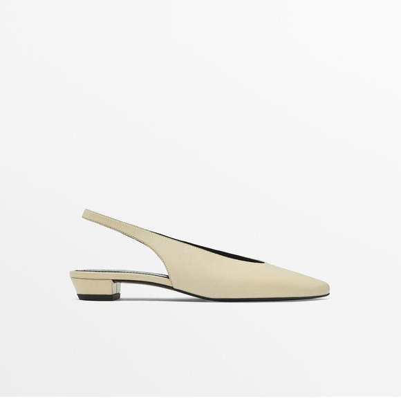 Massimo Dutti Shoes - Massimo Dutti SLINGBACK BALLERINAS 7.5 Beige